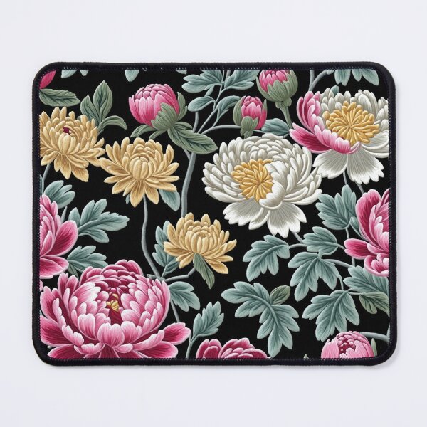 Item preview, Blossom trees with rose, peony, chrysanthemum. Jacobean embroidery style designed and sold by Giuseppe Cammino.