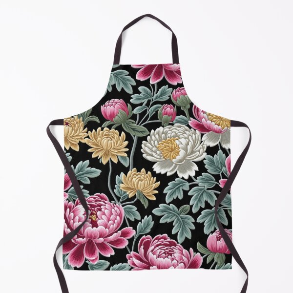 Item preview, Blossom trees with rose, peony, chrysanthemum. Jacobean embroidery style designed and sold by Giuseppe Cammino.