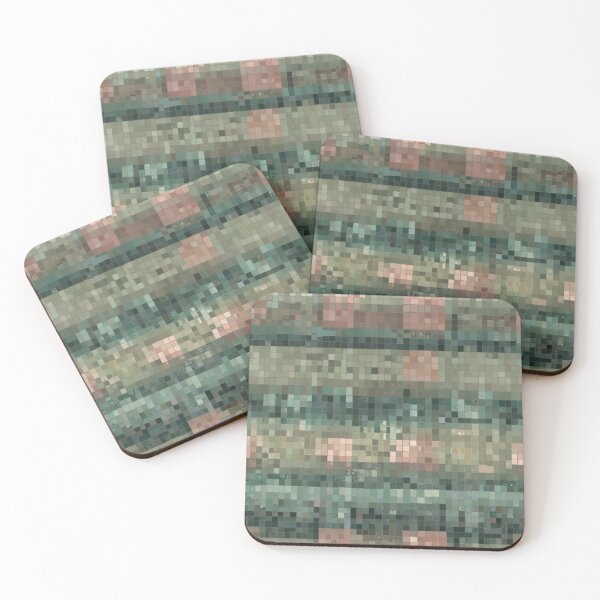 Item preview, Soft Pixel Pattern in Pink, Sage, Mint, and Blush designed and sold by Glam-OOTD.