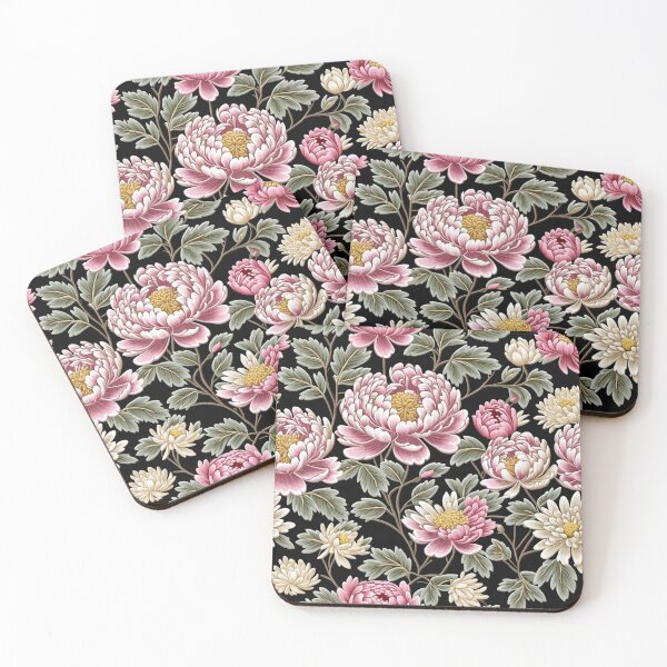 Item preview, Blossom trees with rose, peony, chrysanthemum. Jacobean embroidery style designed and sold by Giuseppe Cammino.