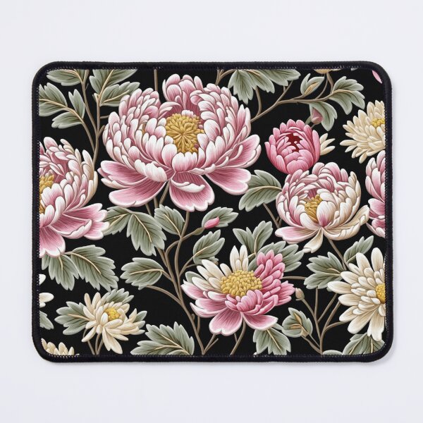 Item preview, Blossom trees with rose, peony, chrysanthemum. Jacobean embroidery style designed and sold by Giuseppe Cammino.
