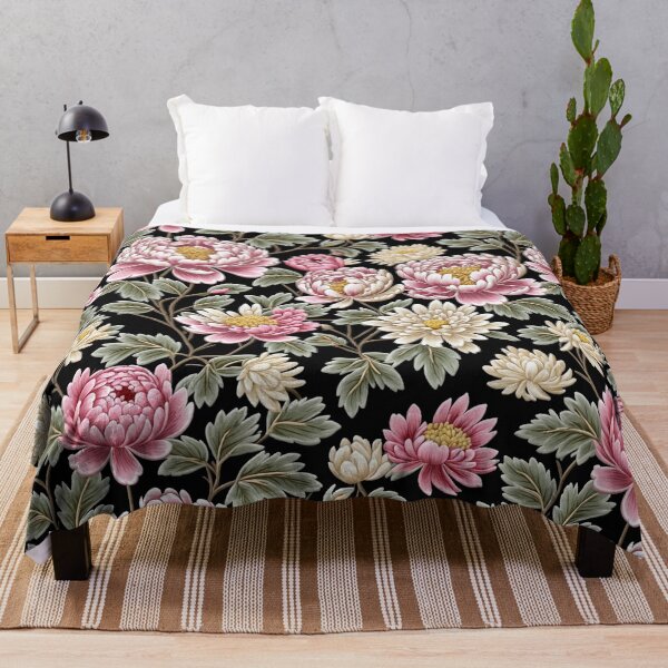 Item preview, Blossom trees with rose, peony, chrysanthemum. Jacobean embroidery style designed and sold by Giuseppe Cammino.