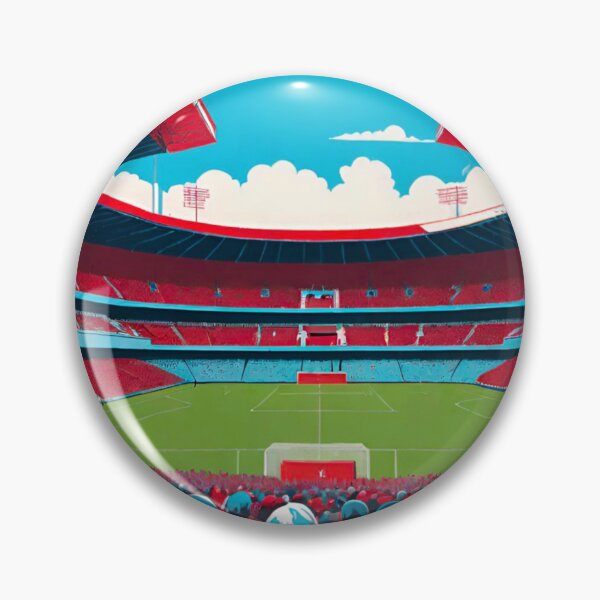 Item preview, Blue vs Red: The Deep Rivalry Inside the Soccer Stadium designed and sold by GrizzlyCollective.