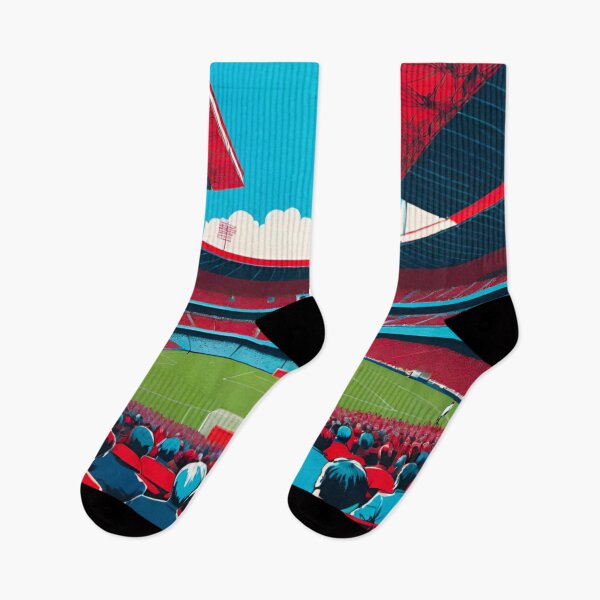 Item preview, Blue vs Red: The Deep Rivalry Inside the Soccer Stadium designed and sold by GrizzlyCollective.
