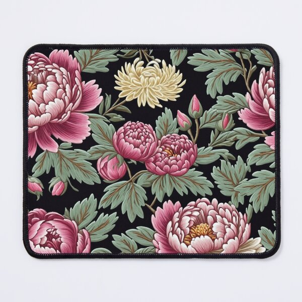 Item preview, Blossom trees with rose, peony, chrysanthemum. Jacobean embroidery style designed and sold by Giuseppe Cammino.