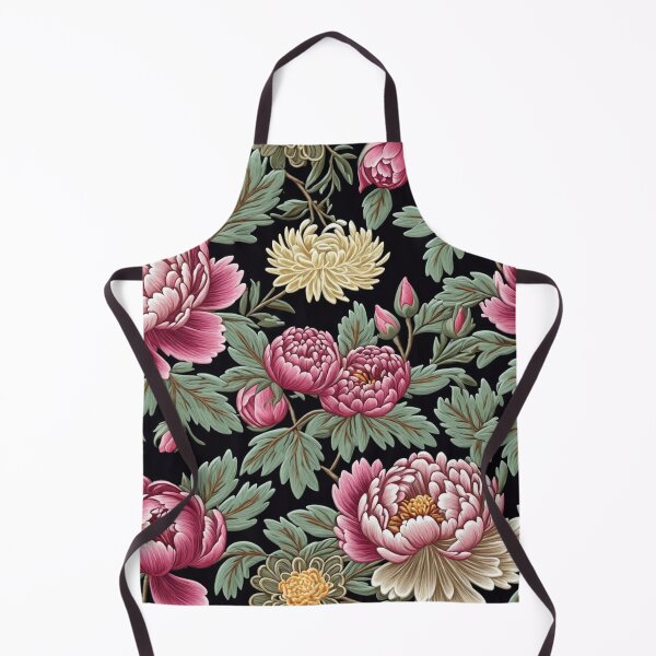 Item preview, Blossom trees with rose, peony, chrysanthemum. Jacobean embroidery style designed and sold by Giuseppe Cammino.