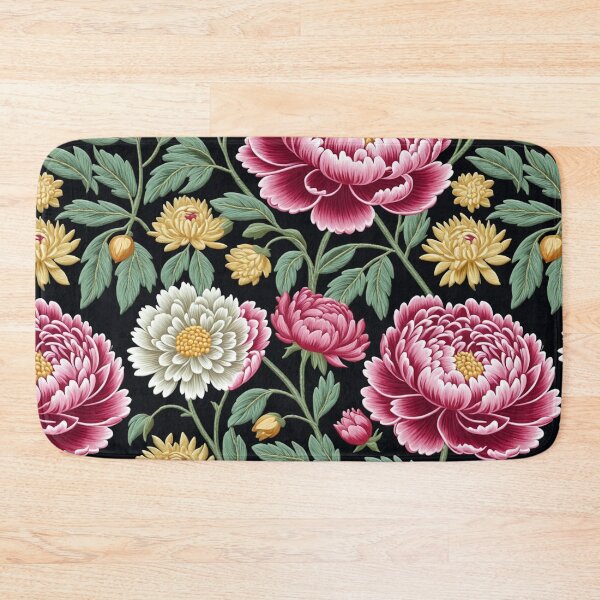 Item preview, Blossom trees with rose, peony, chrysanthemum. Jacobean embroidery style designed and sold by Giuseppe Cammino.