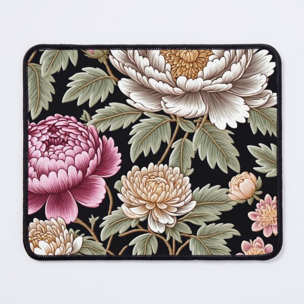Item preview, Blossom trees with rose, peony, chrysanthemum. Jacobean embroidery style designed and sold by Giuseppe Cammino.