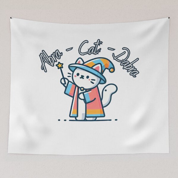 Item preview, Abra-Cat-Dabra - Cute Wizard Cat Magic designed and sold by Eurem Art.