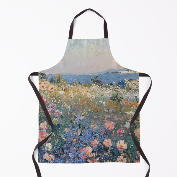 Item preview, wildflowers vintage lake pastel impressionism designed and sold by ArtHouseNiklas.