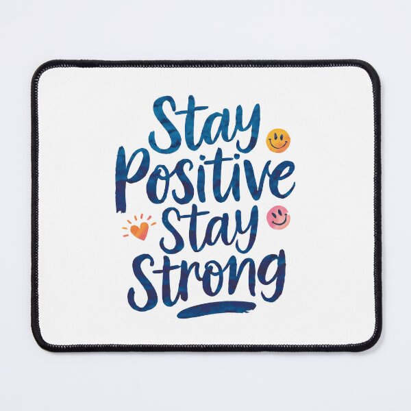 Item preview, Stay Positive, Stay Strong - Cute Watercolor Motivational Quotes designed and sold by RiceArtShop.