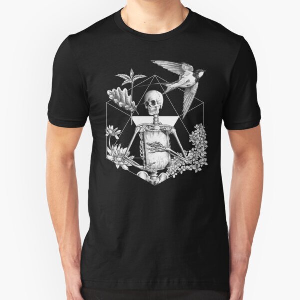 I'll Read Till I Die - White on Black Slim Fit T-Shirt