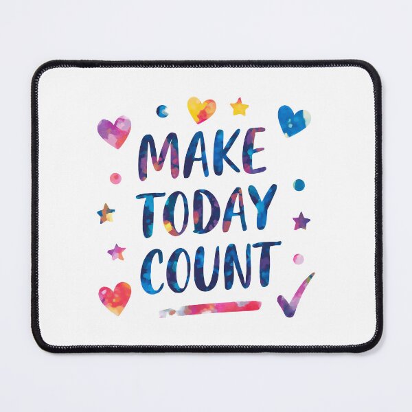 Item preview, Make today count - Watercolor Cute Motivational Quotes designed and sold by RiceArtShop.