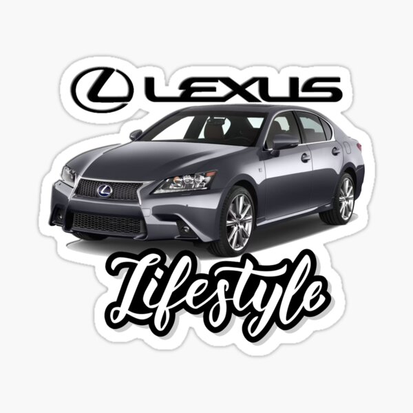 Artikel-Vorschau von Lexus GS350 F Sport Aufkleber für Werkzeugkasten Yeti Kühler Kühlschrank MANCAVE Tacklebox Autoshow, designt und verkauft von DamonWurx.