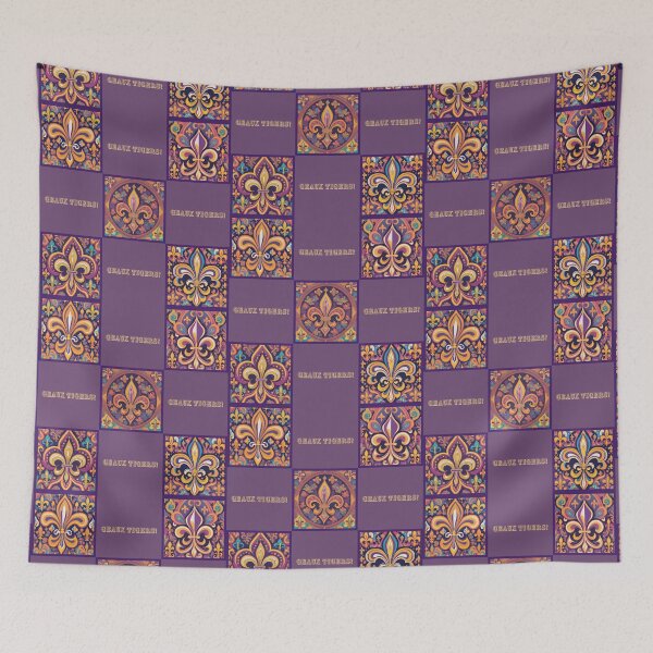 Item preview, Psychedelic Fleur de Lis designed and sold by elizabethdancer.