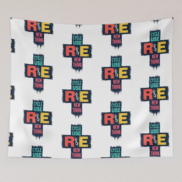 Item preview, Recycle Renew Reuse Rethink Eco Message designed and sold by ibobo4656.