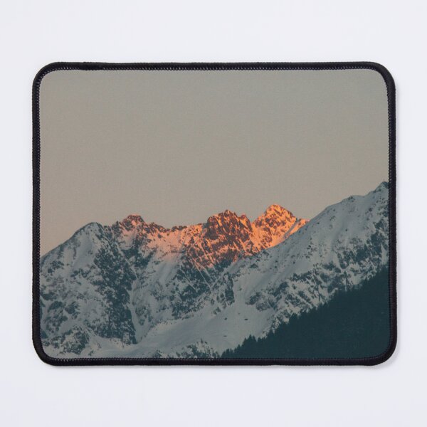 Item preview, Alpenglow on snow-capped peaks designed and sold by rhosbahu.
