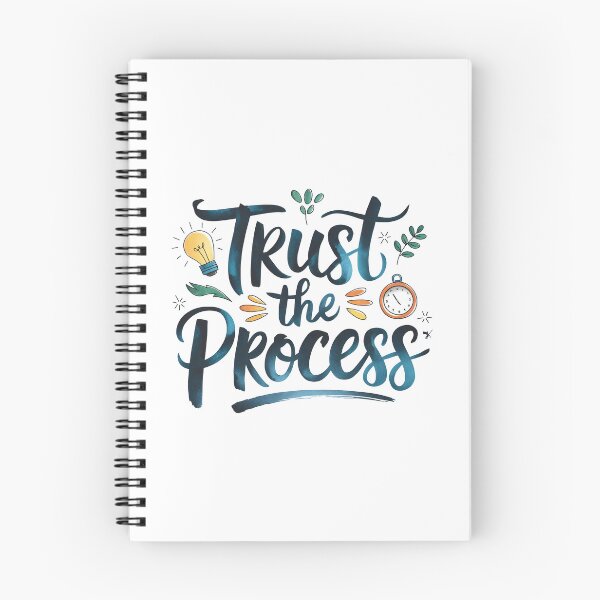 Item preview, Trust The Process - Watercolor Motivational Quotes designed and sold by RiceArtShop.