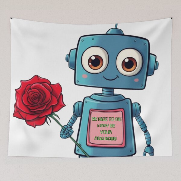 Item preview, Funny. Ai taking over. Be Nice New boss. designed and sold by Shoot-The-Moon.
