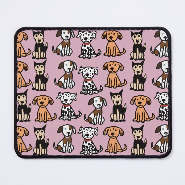 Item preview, PUP DOGS REPEATING PATTERN PINK designed and sold by Marni Scofidio Desi9ns.