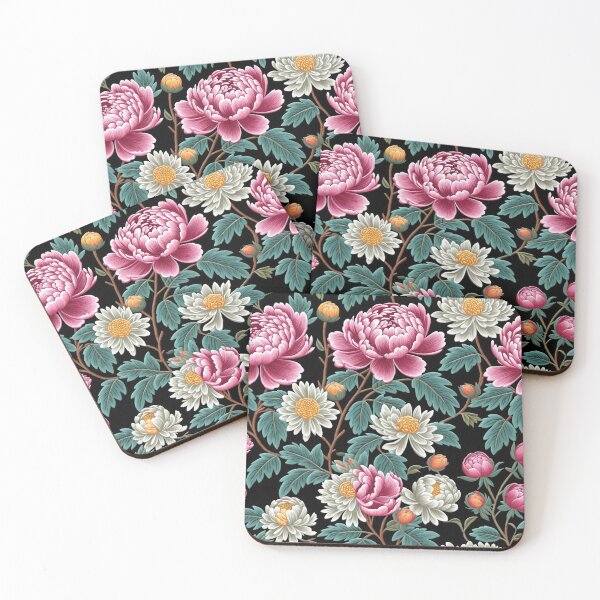 Item preview, Blossom trees with rose, peony, chrysanthemum. Jacobean embroidery style designed and sold by Giuseppe Cammino.