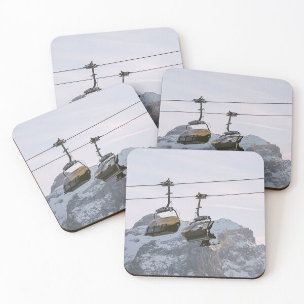 Item preview, ski lift in the winter Alps designed and sold by rhosbahu.