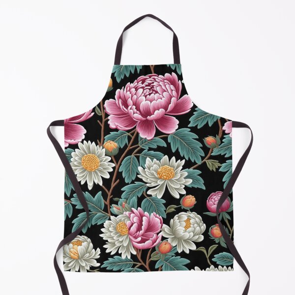 Item preview, Blossom trees with rose, peony, chrysanthemum. Jacobean embroidery style designed and sold by Giuseppe Cammino.