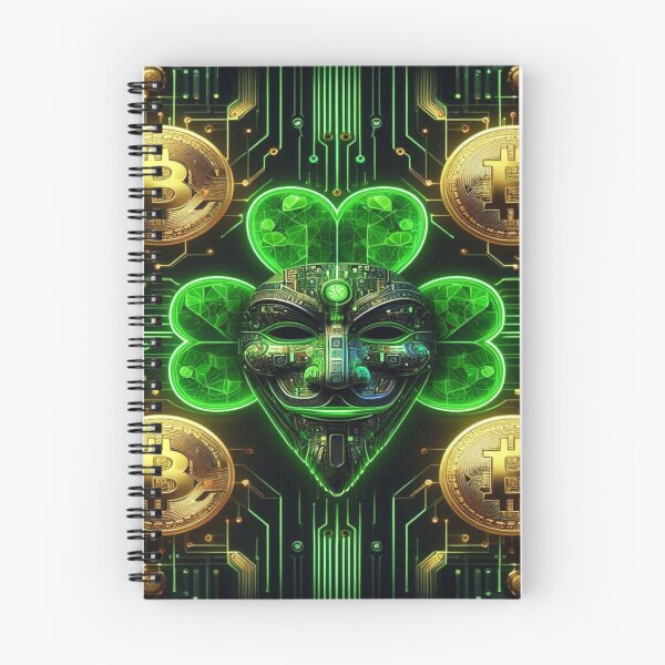 Item preview, Cyberpunk St. Patrick’s Circuit Board Trendy Seamless Pattern | Aesthetic Abstract Design for Fashion & Decor designed and sold by Imaginarium of Chaos falcon88 .