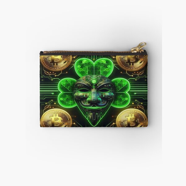 Item preview, Cyberpunk St. Patrick’s Circuit Board Trendy Seamless Pattern | Aesthetic Abstract Design for Fashion & Decor designed and sold by Imaginarium of Chaos falcon88 .