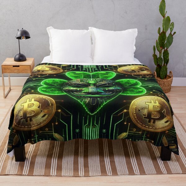 Item preview, Cyberpunk St. Patrick’s Circuit Board Trendy Seamless Pattern | Aesthetic Abstract Design for Fashion & Decor designed and sold by Imaginarium of Chaos falcon88 .