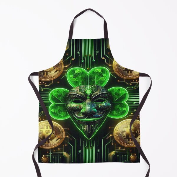 Item preview, Cyberpunk St. Patrick’s Circuit Board Trendy Seamless Pattern | Aesthetic Abstract Design for Fashion & Decor designed and sold by Imaginarium of Chaos falcon88 .