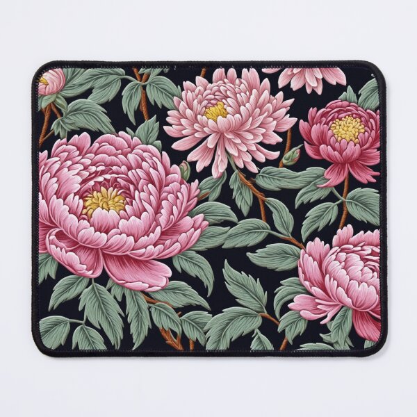 Item preview, Blossom trees with rose, peony, chrysanthemum. Jacobean embroidery style designed and sold by Giuseppe Cammino.