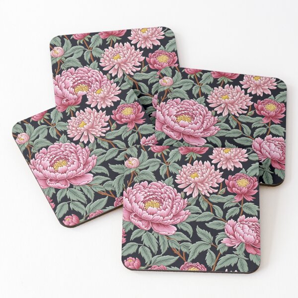 Item preview, Blossom trees with rose, peony, chrysanthemum. Jacobean embroidery style designed and sold by Giuseppe Cammino.