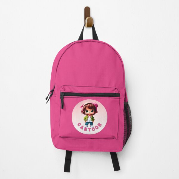 Item preview, Cartoon Girl, cute girl, pink round logo designed and sold by silent-violin.
