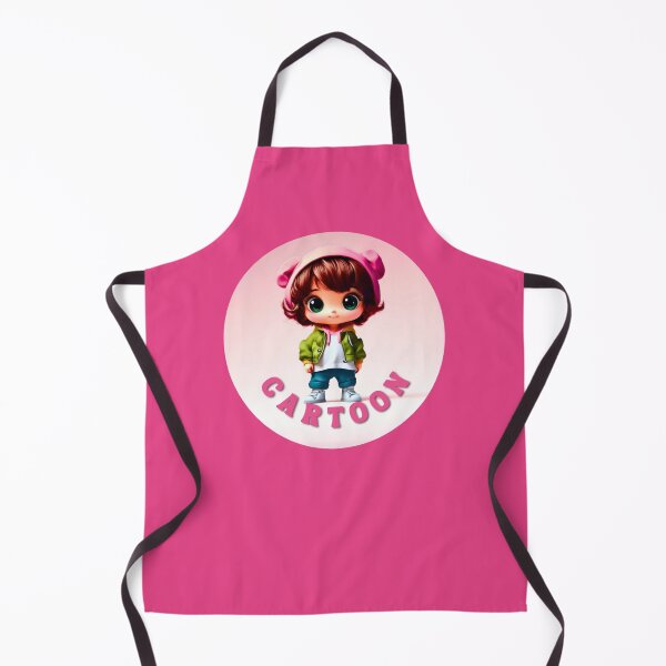 Item preview, Cartoon Girl, cute girl, pink round logo designed and sold by silent-violin.