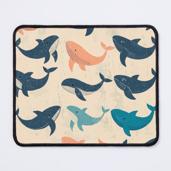 Item preview, Repeated design with little whales, perfect for packaging and retro interiors. designed and sold by Paolo Modena Photography - Fine Italian Art.