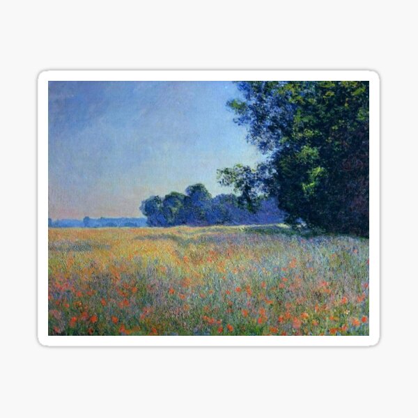 Item preview, Claude Monet - Oat and Poppy Field Giverney designed and sold by lucyric.