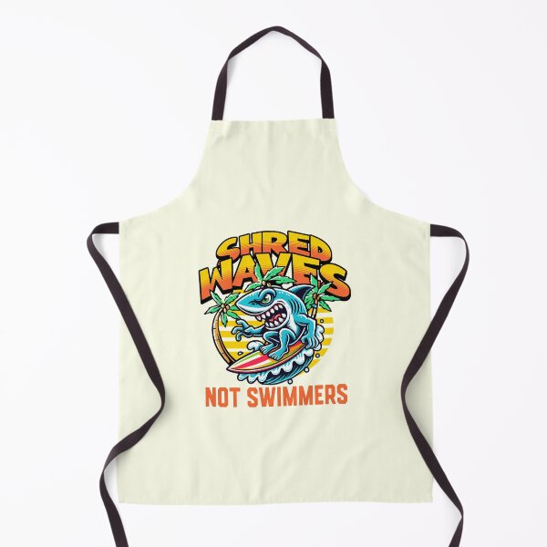 Item preview, Shred Waves Not Swimmers Surfing Shark designed and sold by MaxOutDesign.
