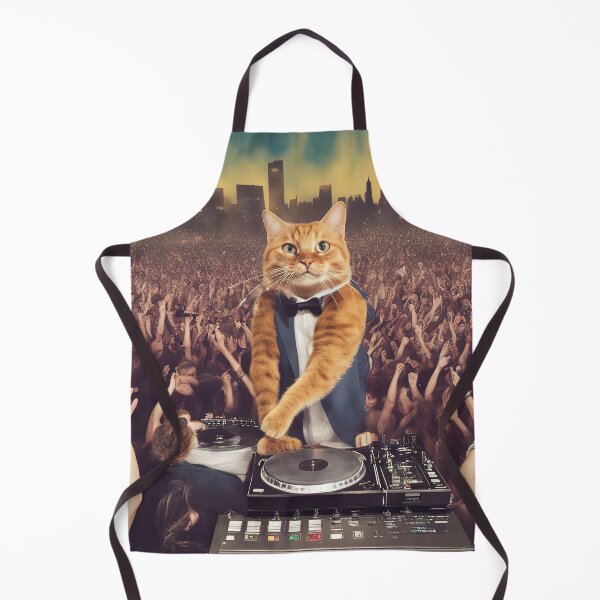 Item preview, Feline techno dj at music festival designed and sold by RK - Shop.