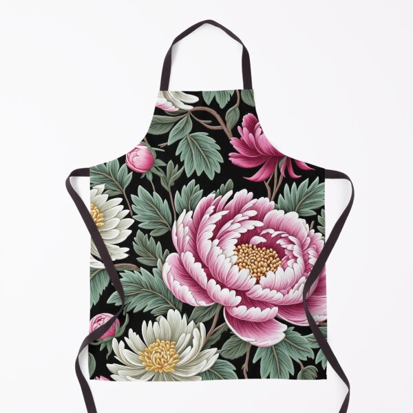 Item preview, Blossom trees with rose, peony, chrysanthemum. Jacobean embroidery style designed and sold by Giuseppe Cammino.