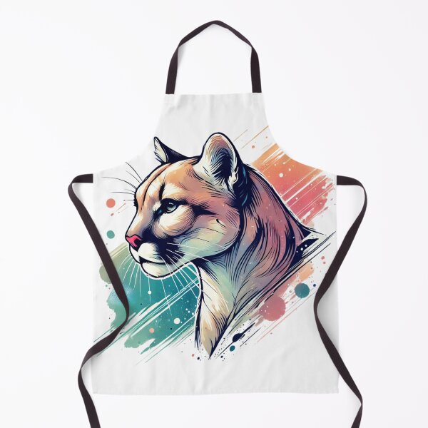 Item preview, A piece of art of a puma with a colorful background. designed and sold by Marcoshop10.