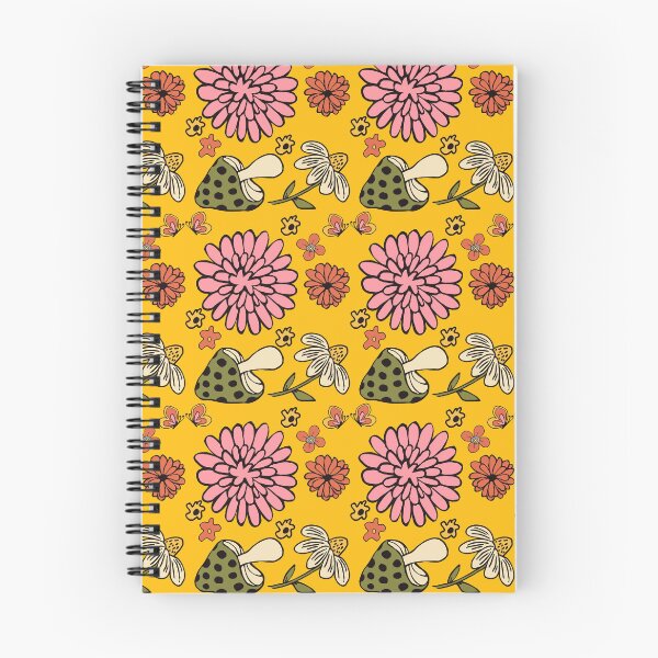 Item preview,  Retro 70’s Flower Mushroom Pattern  designed and sold by Aramdesing.