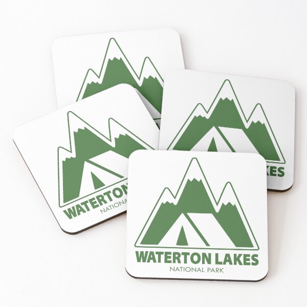 Item preview, Waterton Lakes National Park Mountains Camping designed and sold by Esskay Designs.