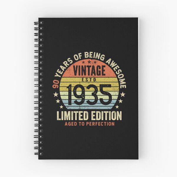 Item preview, 90th Birthday Awesome 90 Years Vintage 1935 designed and sold by eclecTEEq.