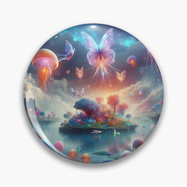 Item preview, Beautiful background images of butterflies and jellyfish designed and sold by KwangCB.