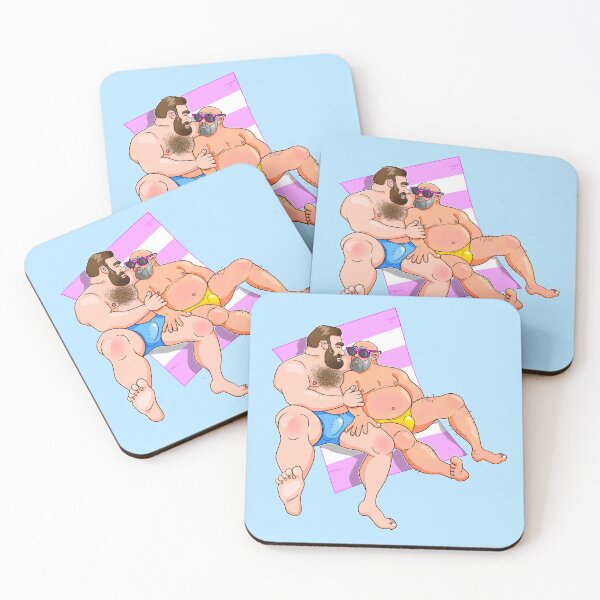 Item preview, Gay Couple having a Beach Day designed and sold by Love Burty.