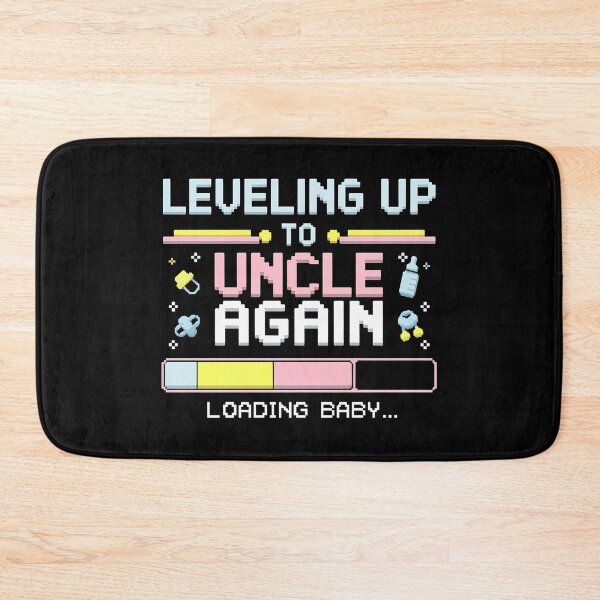 Item preview, Leveling Up To Uncle Again - This funny gift is perfect for gamers who have just become or are about to become uncles, as well as for a baby shower, pregnancy announcement, or gender reveal. designed and sold by ZyziowskyArt.