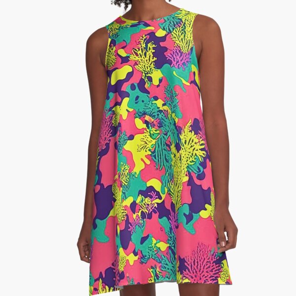 Artikel-Vorschau von Neon Coral Reef Camouflage – Lebendiges Unterwasser-Ozeanmuster, designt und verkauft von CamouflageLab.