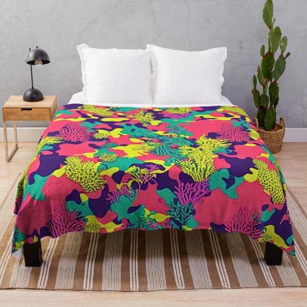 Item preview, Neon Coral Reef Camo Pattern Ocean Inspired designed and sold by CamouflageLab.