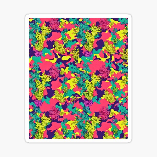 Artikel-Vorschau von Neon Coral Reef Camouflage – Lebendiges Unterwasser-Ozeanmuster, designt und verkauft von CamouflageLab.
